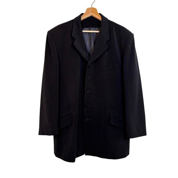 IL Canto Italian designer Sport Coat size 44 Wool Skin Twill Five Button Closure - Picture 1 of 12